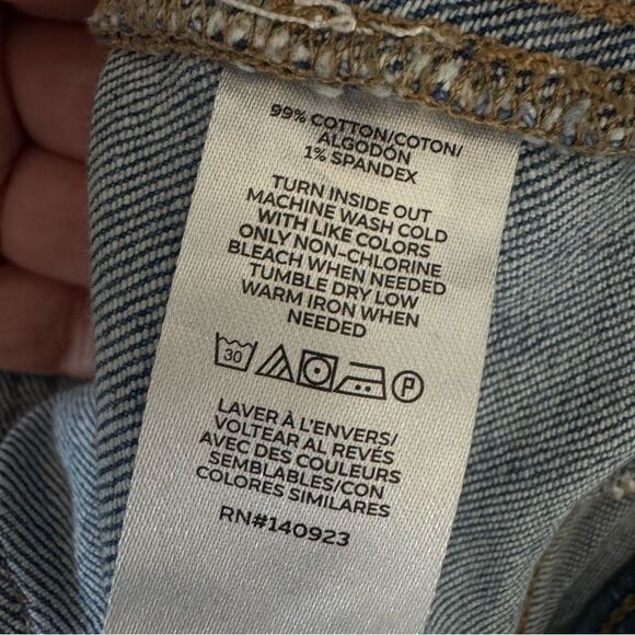 Ann Taylor LOFT Braided High Rise Kick Crop Jeans Size 32/14 - Picture 10 of 10